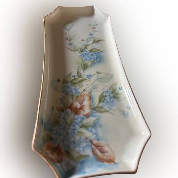 Antique Bavarian porcelain footed vanity tray, excellent condition, c. 1900’s - Picture 2 of 7